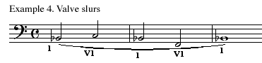 example 4 - Valve Slur